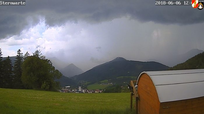 Webcambild vom 6. Juni um 12.03 Uhr mit Blick von der Sternwarte über Mariazell